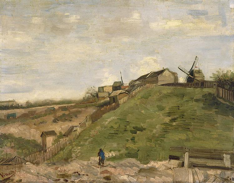Vincent Van Gogh The hill of Montmartre with stone quarry France oil painting art